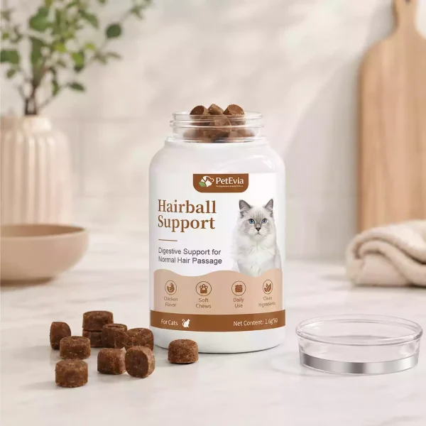 cat hairball control & skin coat soft chews