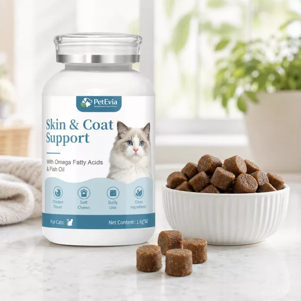 cat skin & coat care soft chews