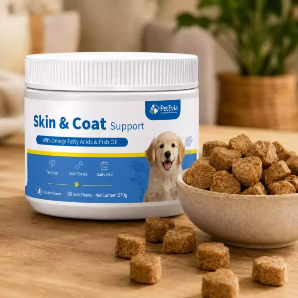 dog skin & coat soft chews
