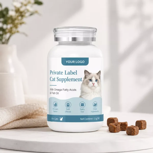 private label cat hair growth lecithin soft chews