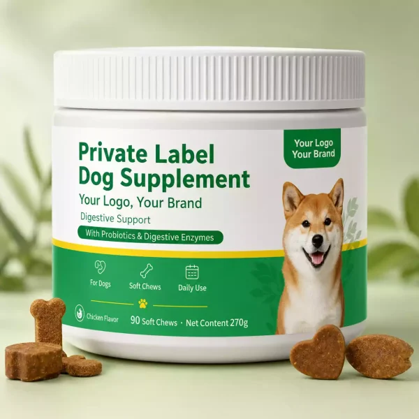 private label dog digestive health soft chews